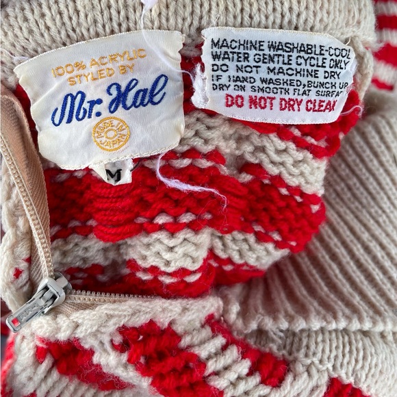 Vintage 1970’s checkerboard sweater made in Japan - Picture 8 of 9